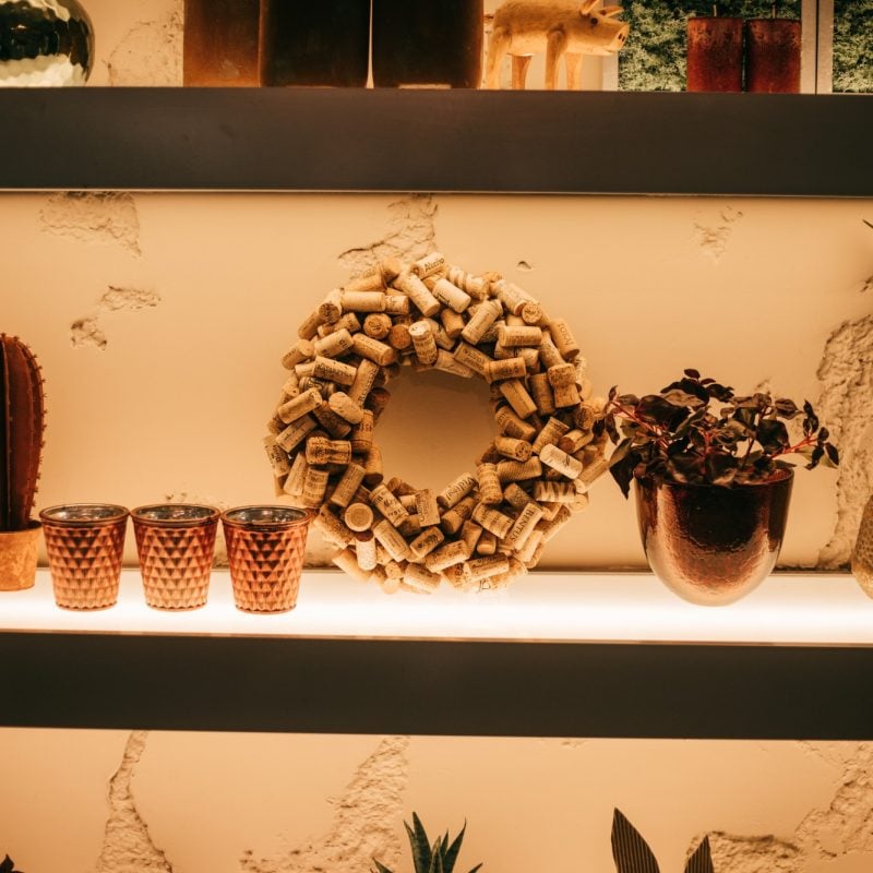 decoracion con corchos