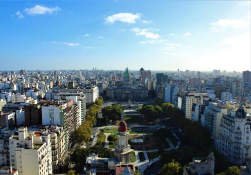 El Congreso visto desde el faro del Palacio Barolo.